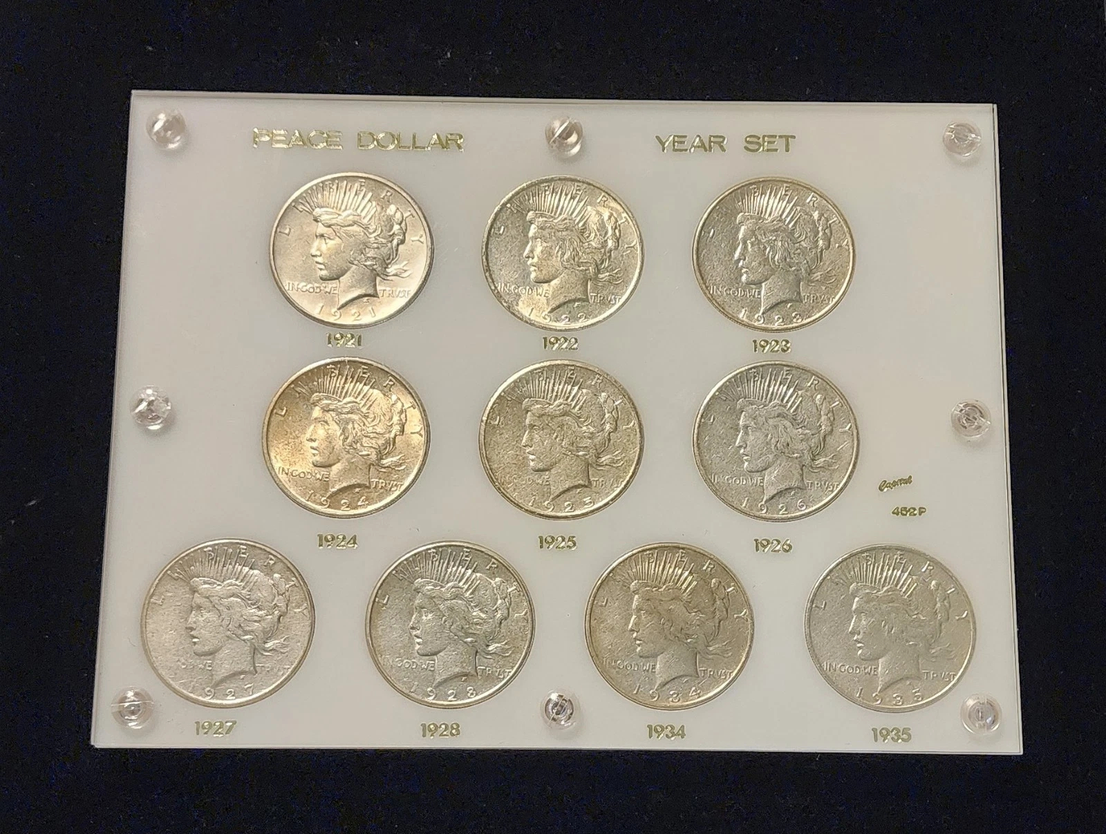 💥 Last 10 Sets Left! Complete 1921–1935 Peace Silver Dollar Set • 10 Pcs • MS65💰