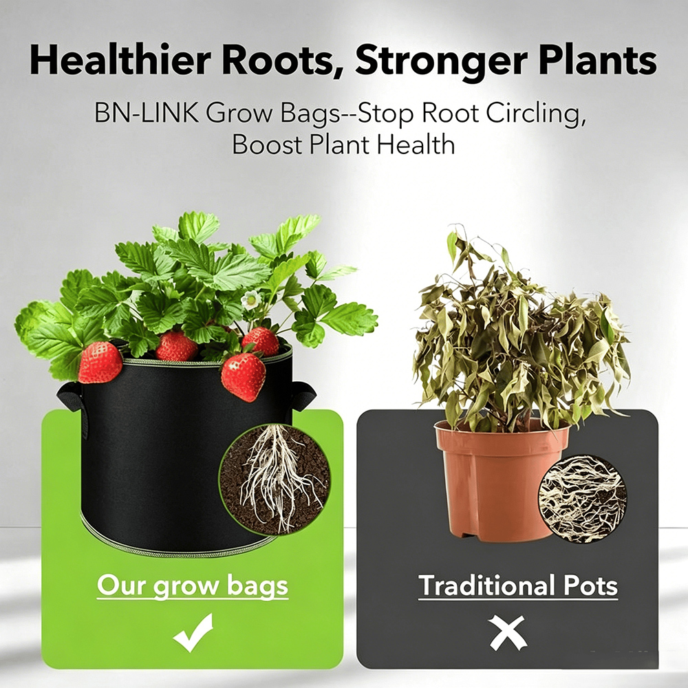 🔥 Last Day 70% OFF🌱5 Gallon Grow Bags – Heavy Duty Aeration Fabric Pots with Handles for Vegetables, Flowers & Fruits