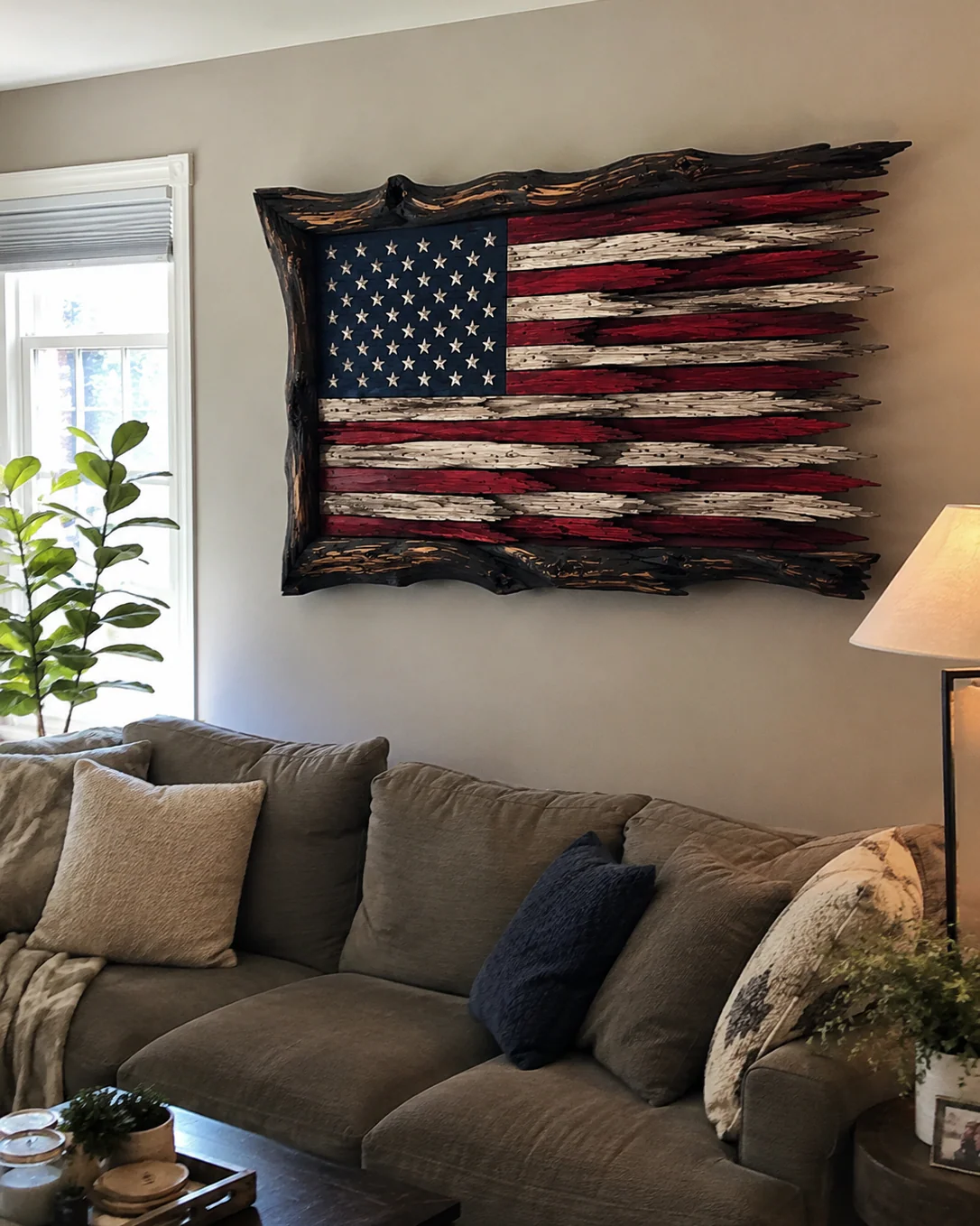 🇺🇸100% Handcrafted Wooden American Flag🇺🇸