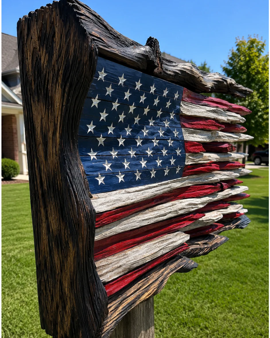 🇺🇸100% Handcrafted Wooden American Flag🇺🇸