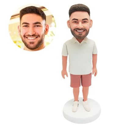 customised bobble head casual man
