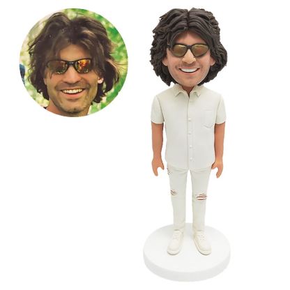 personalized bobble head casual man