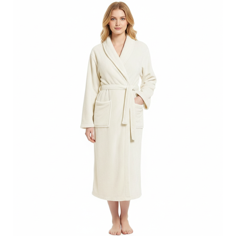 Robes For Women Premium Fleece Womens Robe Cozy Warm Bathrobe