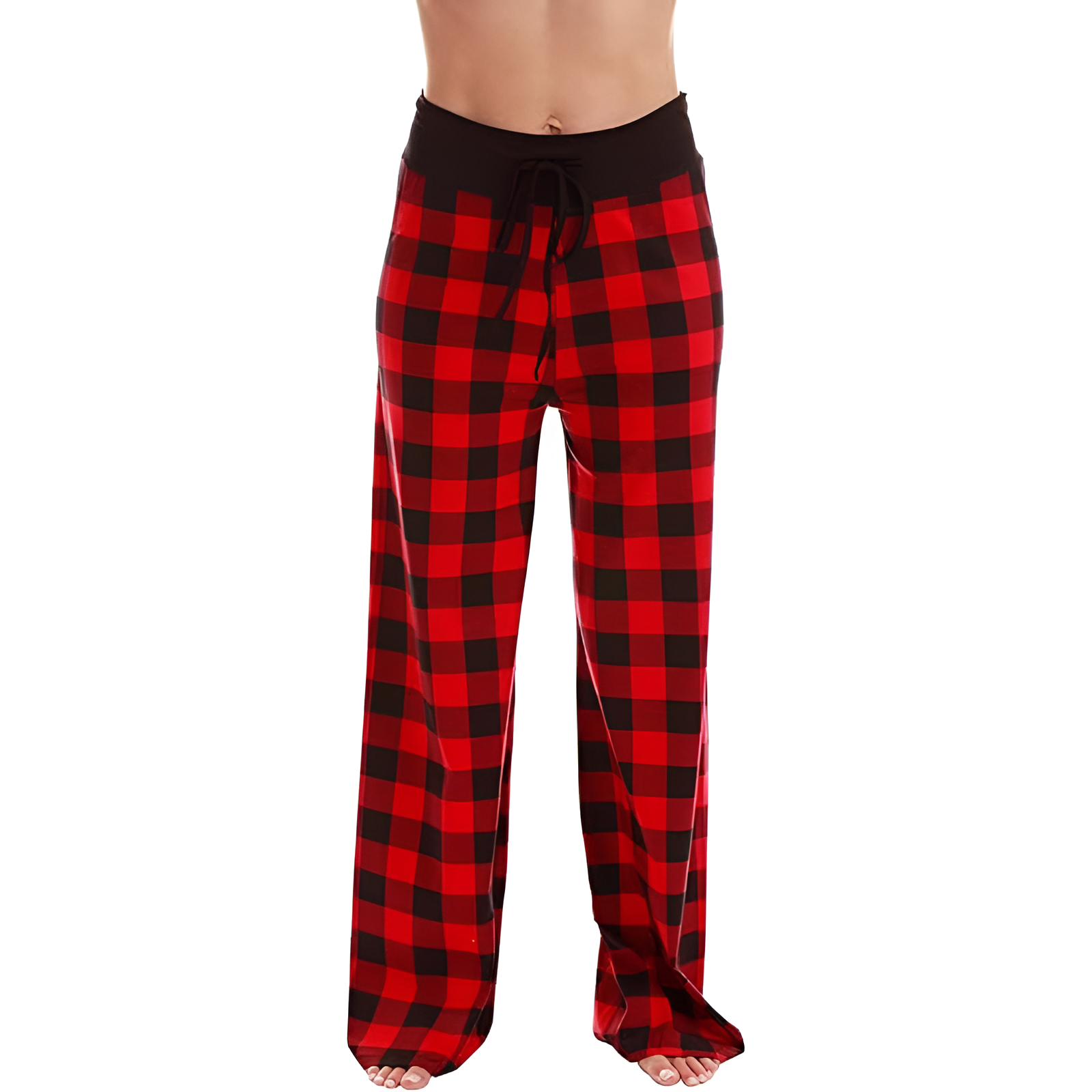 Wide Lounge Pajama Pants With Drawstring