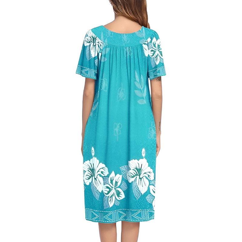 Casual House Dress And Lounge Wear With Pockets For Women