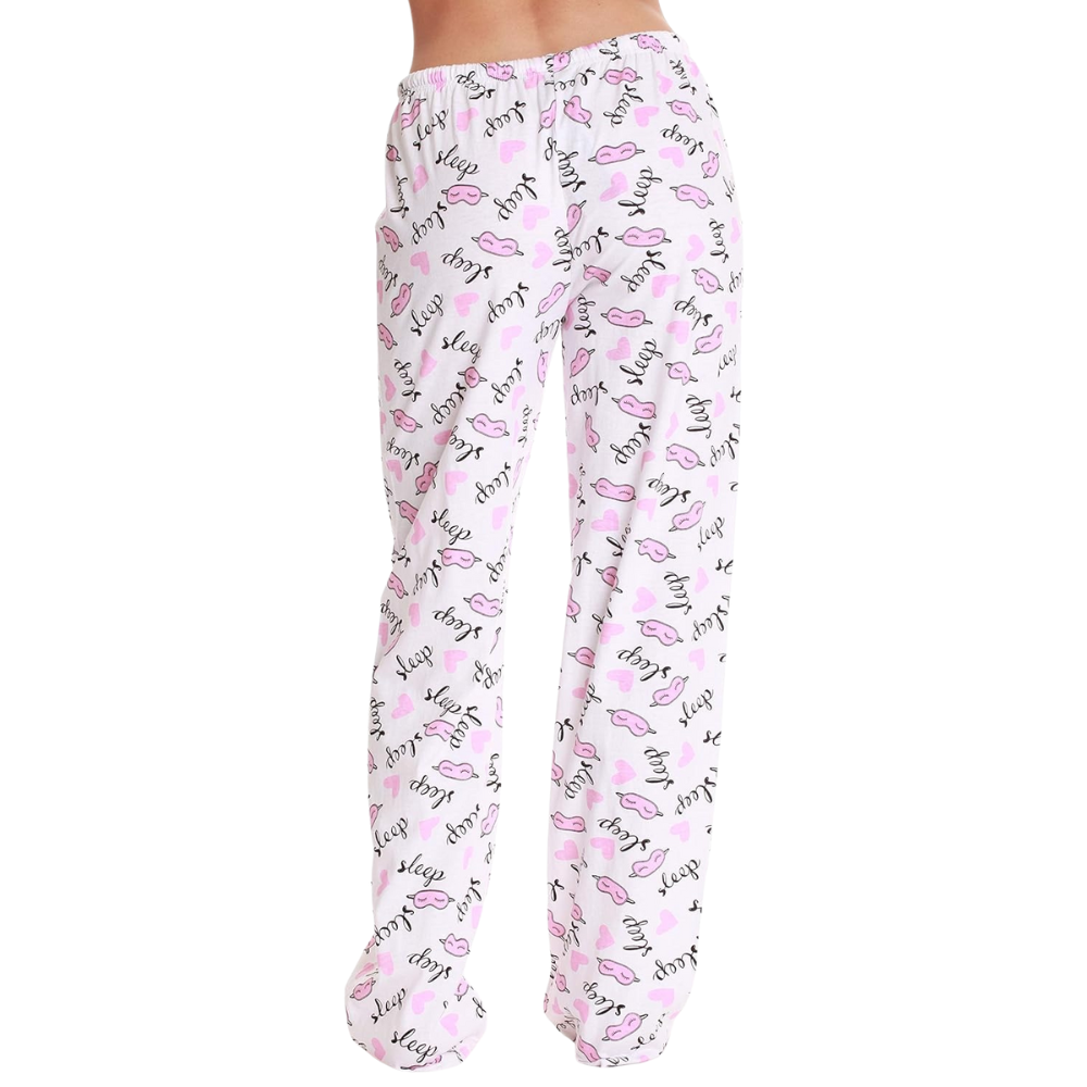 Printed Pajama Pants With Drawstring Band