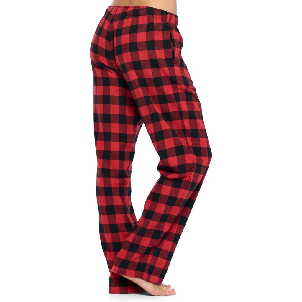 Lounge Pajama Pants With Checkered Pattern For Women