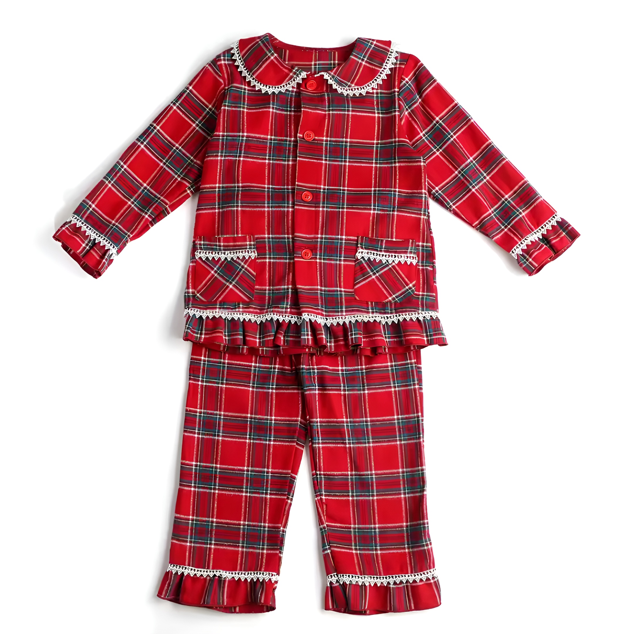 Family Matching Christmas Pajama Set And Dress For Holiday