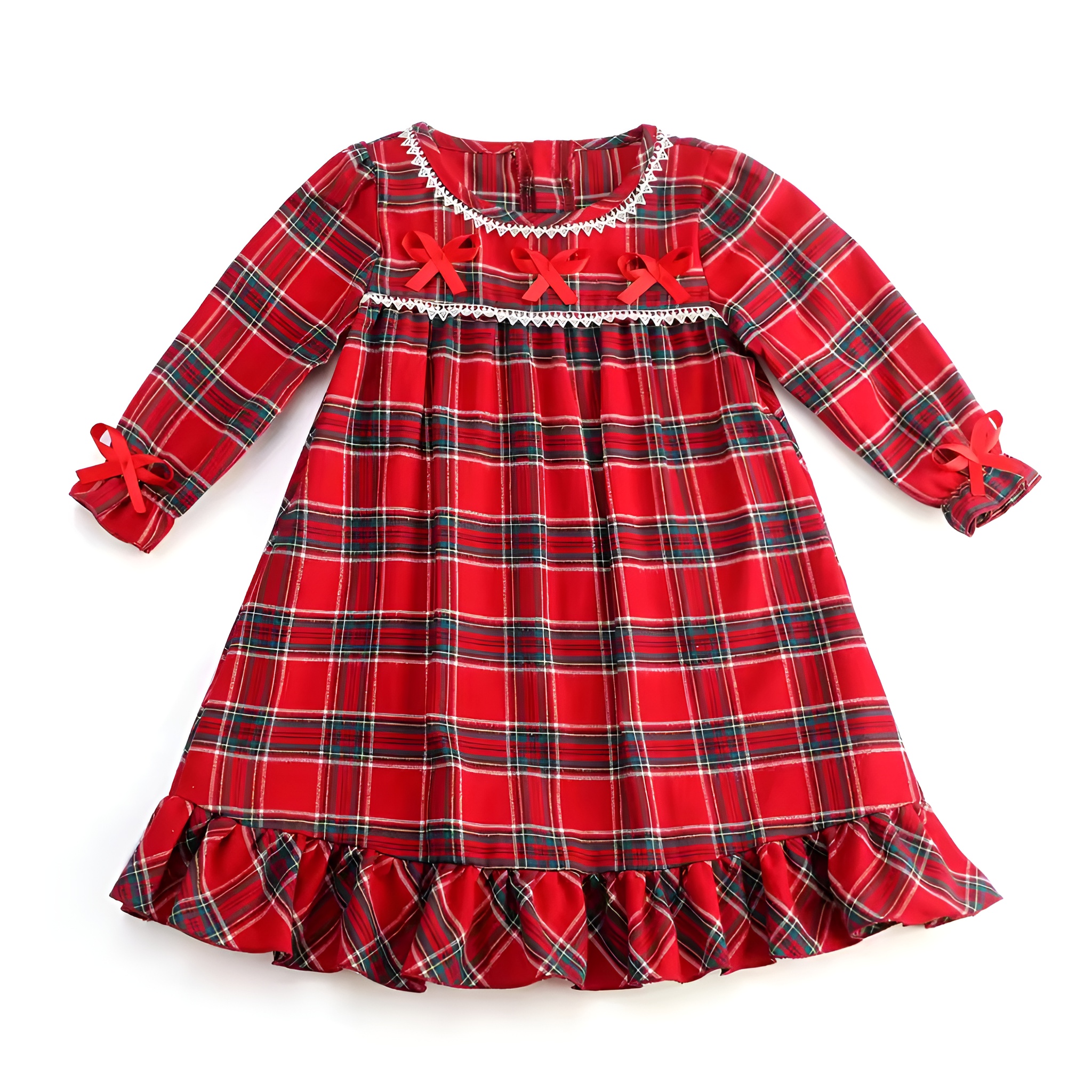 Family Matching Christmas Pajama Set And Dress For Holiday