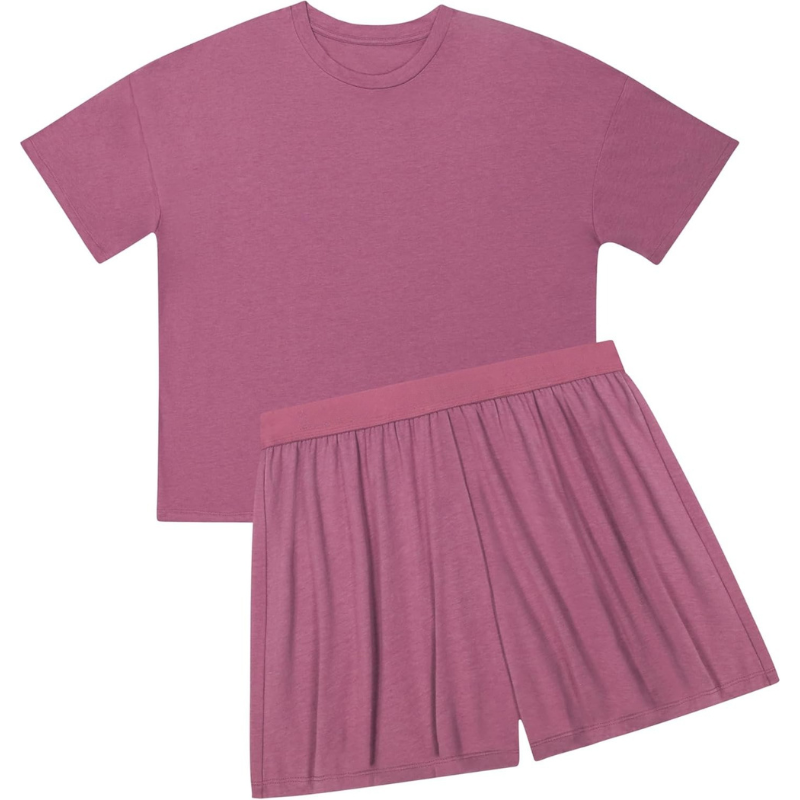 Boxy Tee And Sleep Shorts Set