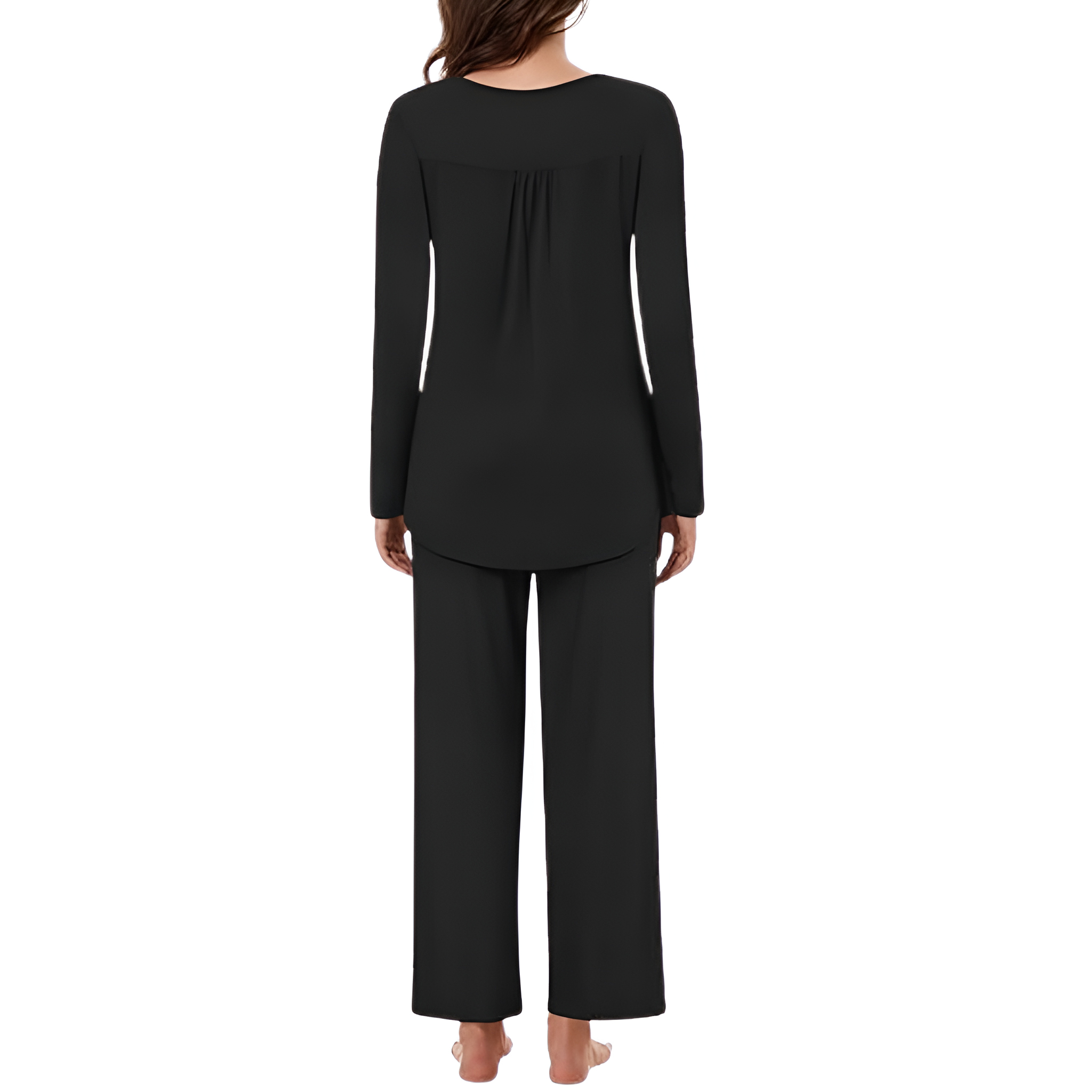 2 Piece Of Long Sleeve Top And Pants Lounge Pajama Set