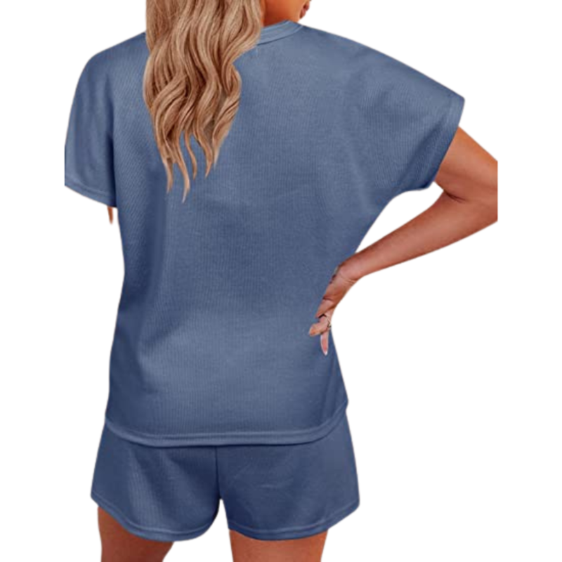 Women's Short Sleeve Pajama SetWomen's Short Sleeve Pajama Set - View 6