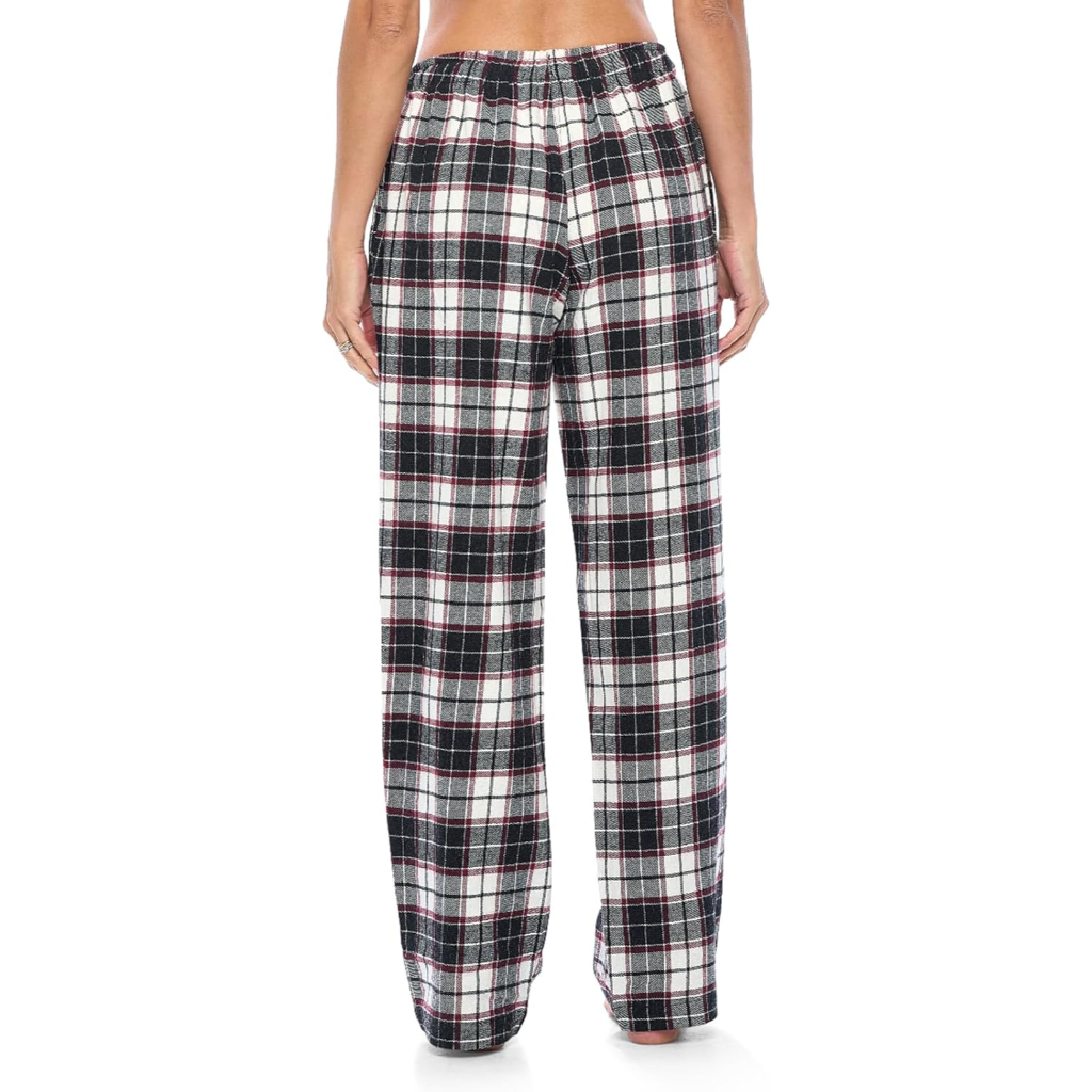 Lounge Pajama Pants With Checkered Pattern For Women