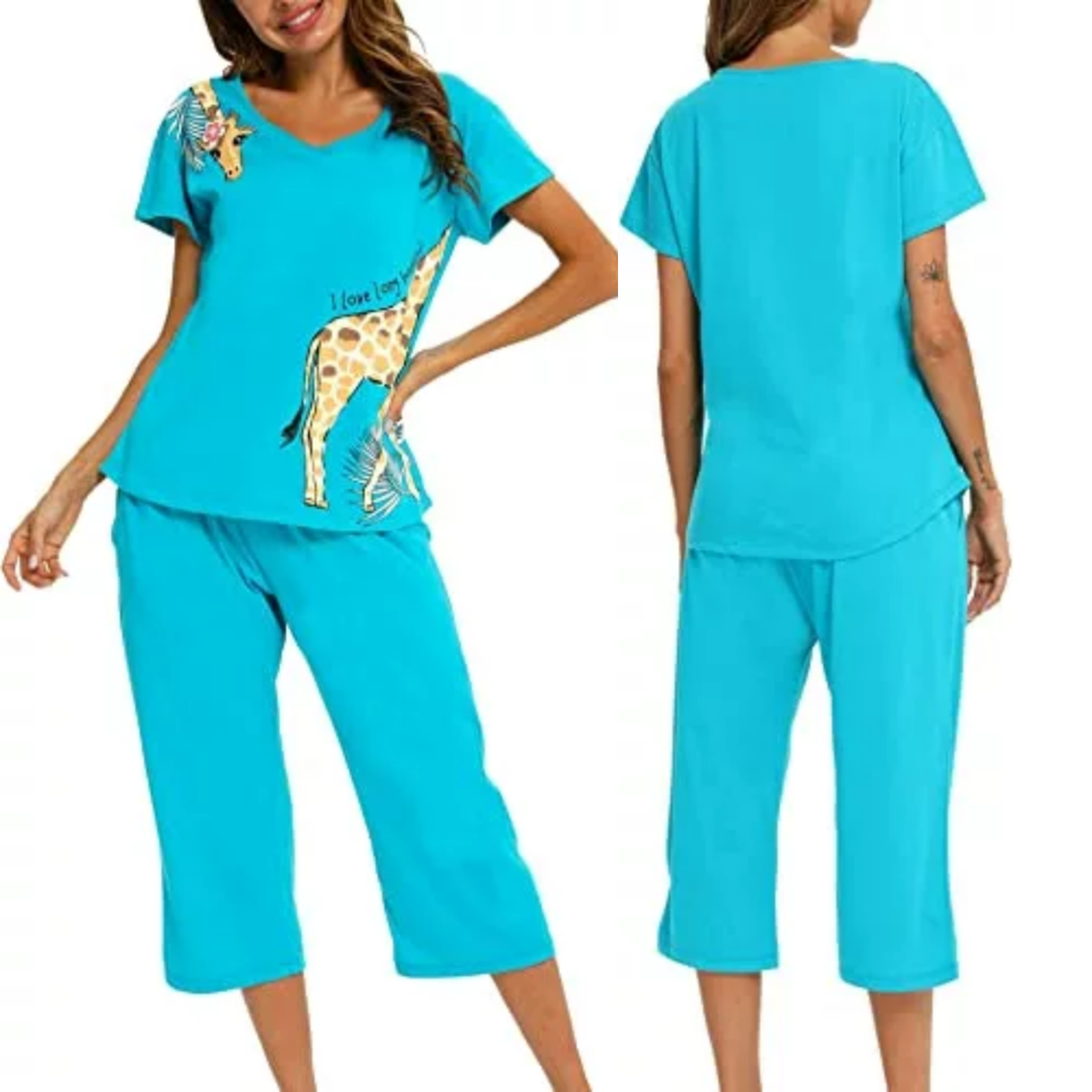 Night Wear Top And Pajamas Sets