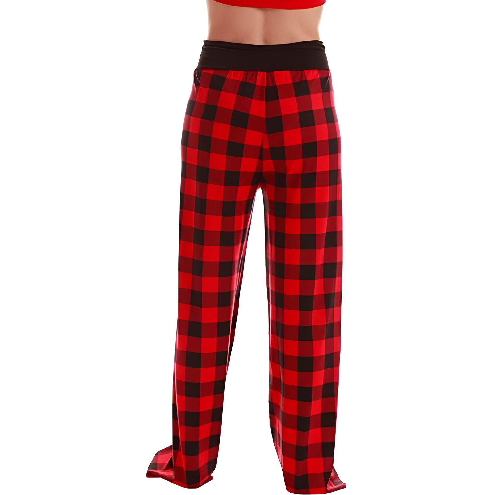 Wide Lounge Pajama Pants With Drawstring