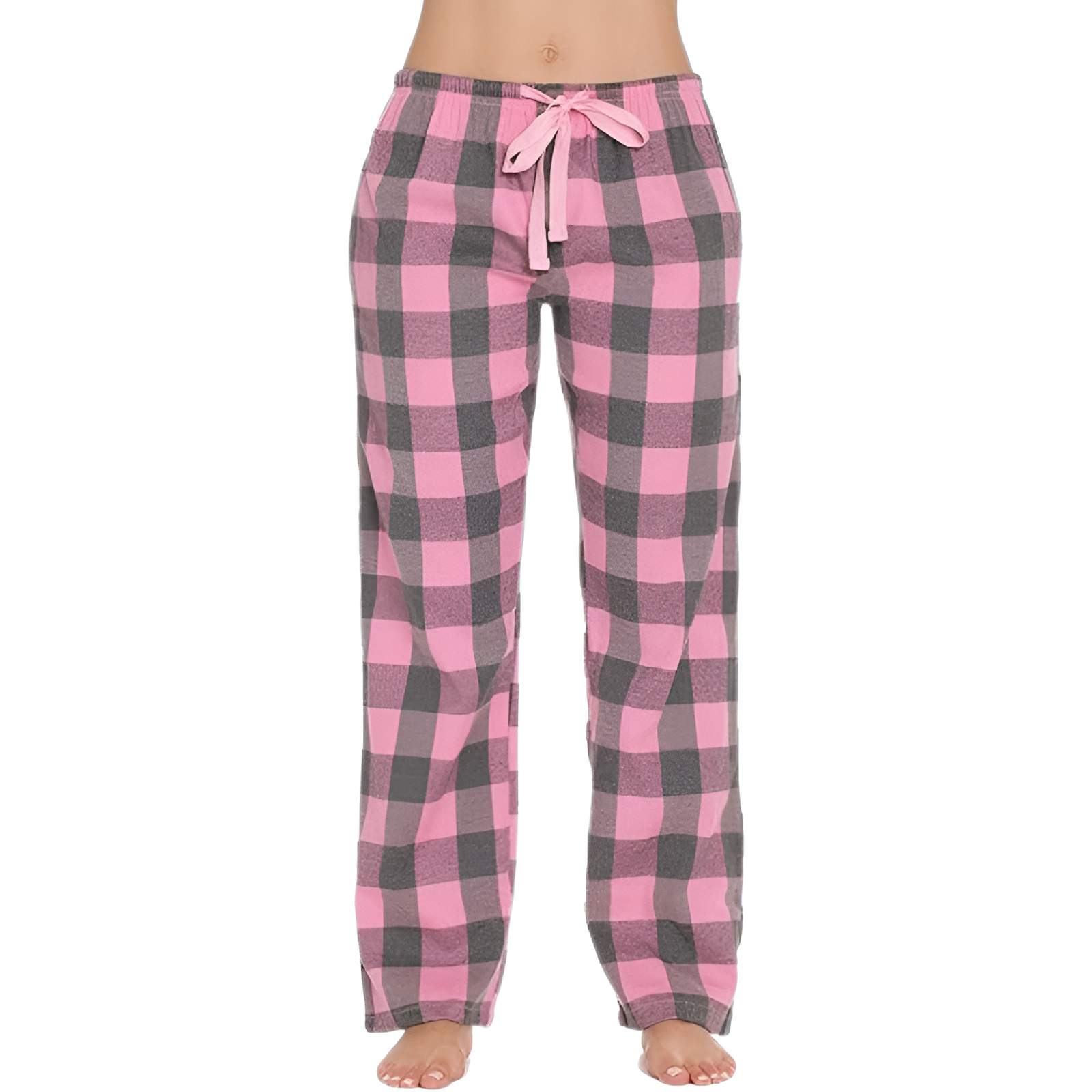 Pajama Pants With Plaid Pattern For Women