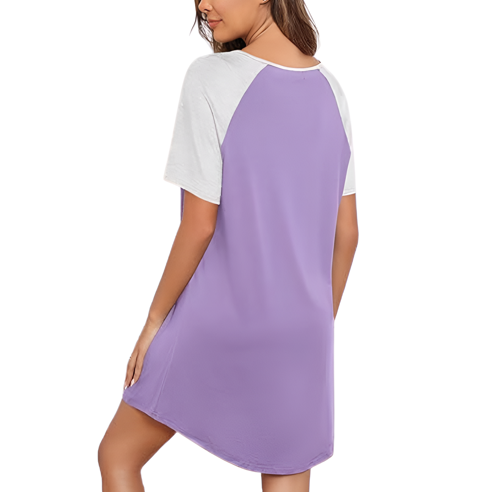 Pullover Nightgown For Women With Short Sleeves