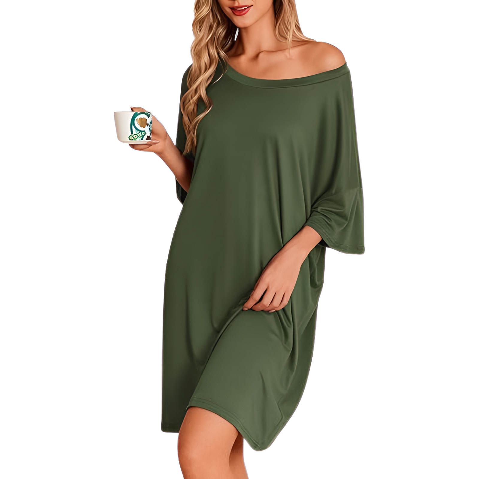 Oversized Nightgowns For Women With Short Sleeves