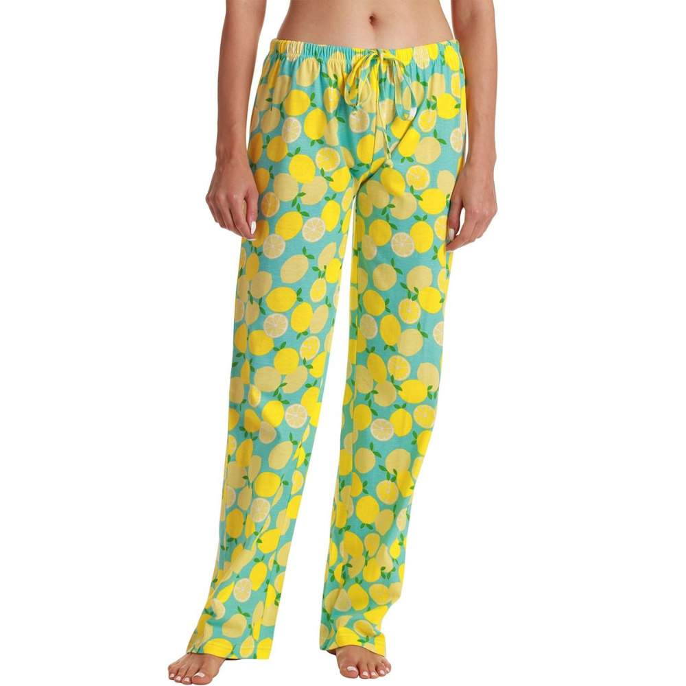 Printed Pajama Pants With Drawstring Band