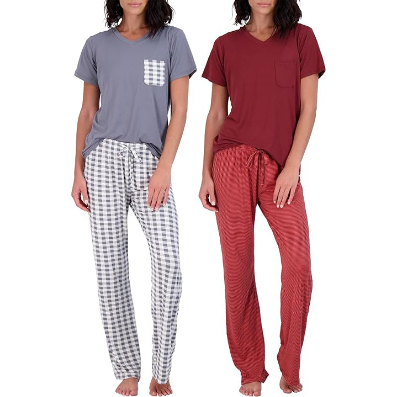 2 Pack Pajama And Short Sleeve Tshirt Set-Original Pajamas