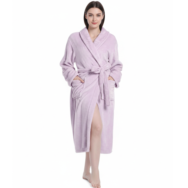 Robes For Women Premium Fleece Womens Robe Cozy Warm Bathrobe