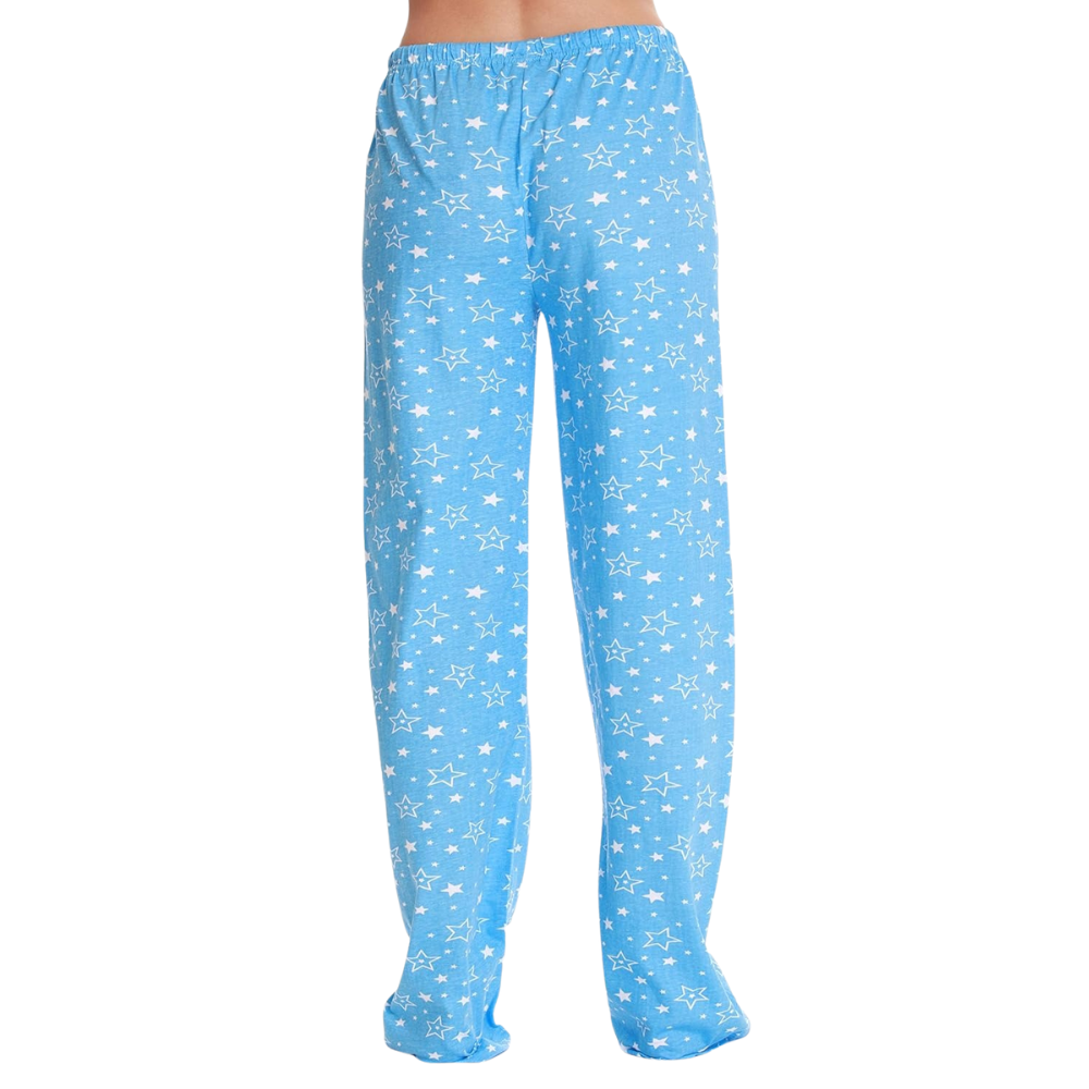 Printed Pajama Pants With Drawstring Band