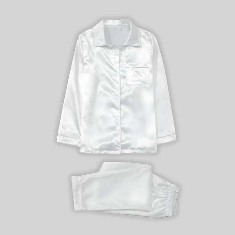 Plain Casual Matching Family Pajama Set