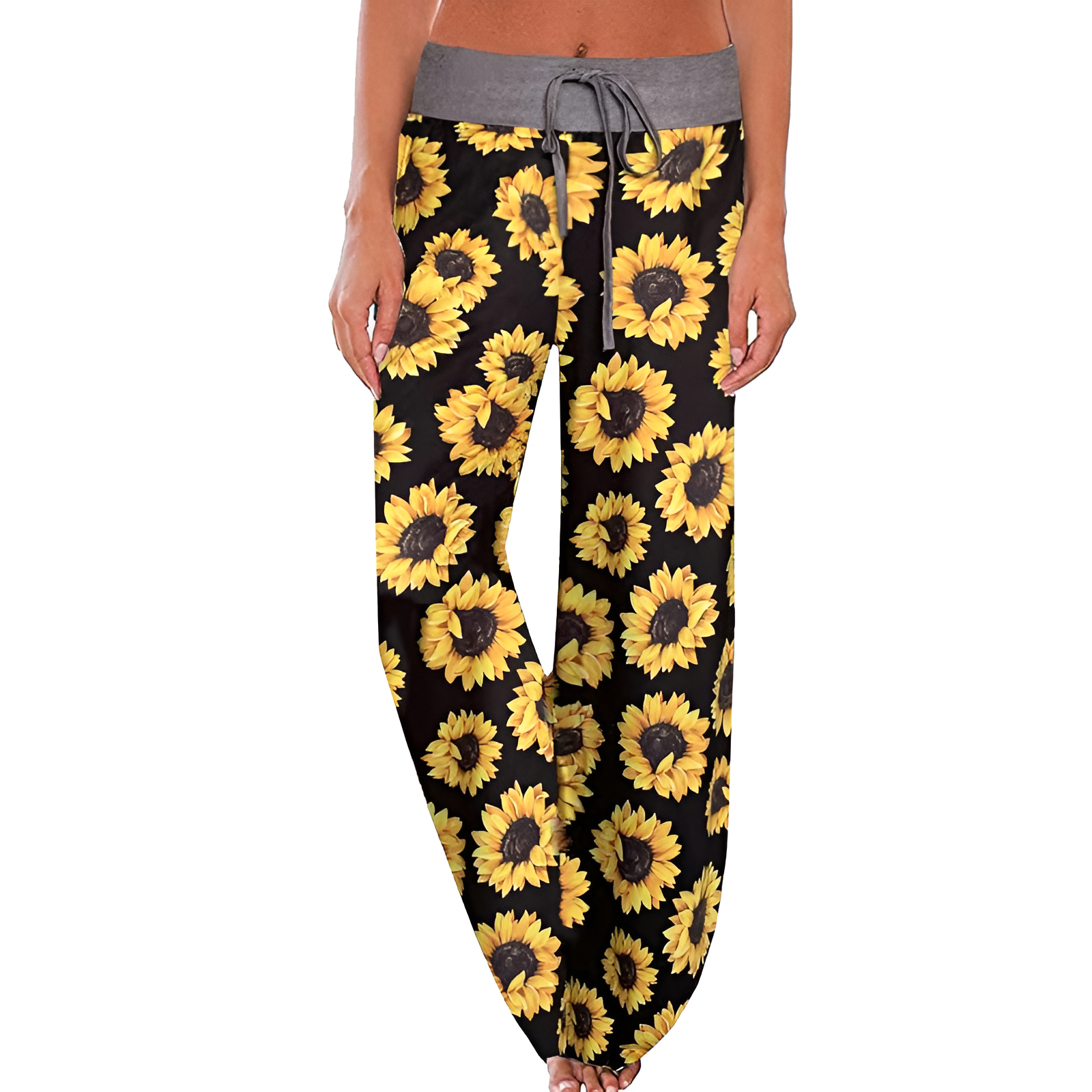 Wide Design With Drawstring Lounge Pajama Pants
