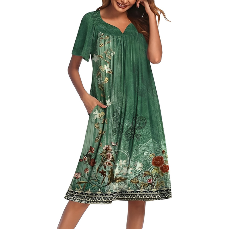 Casual House Dress And Lounge Wear With Pockets For Women