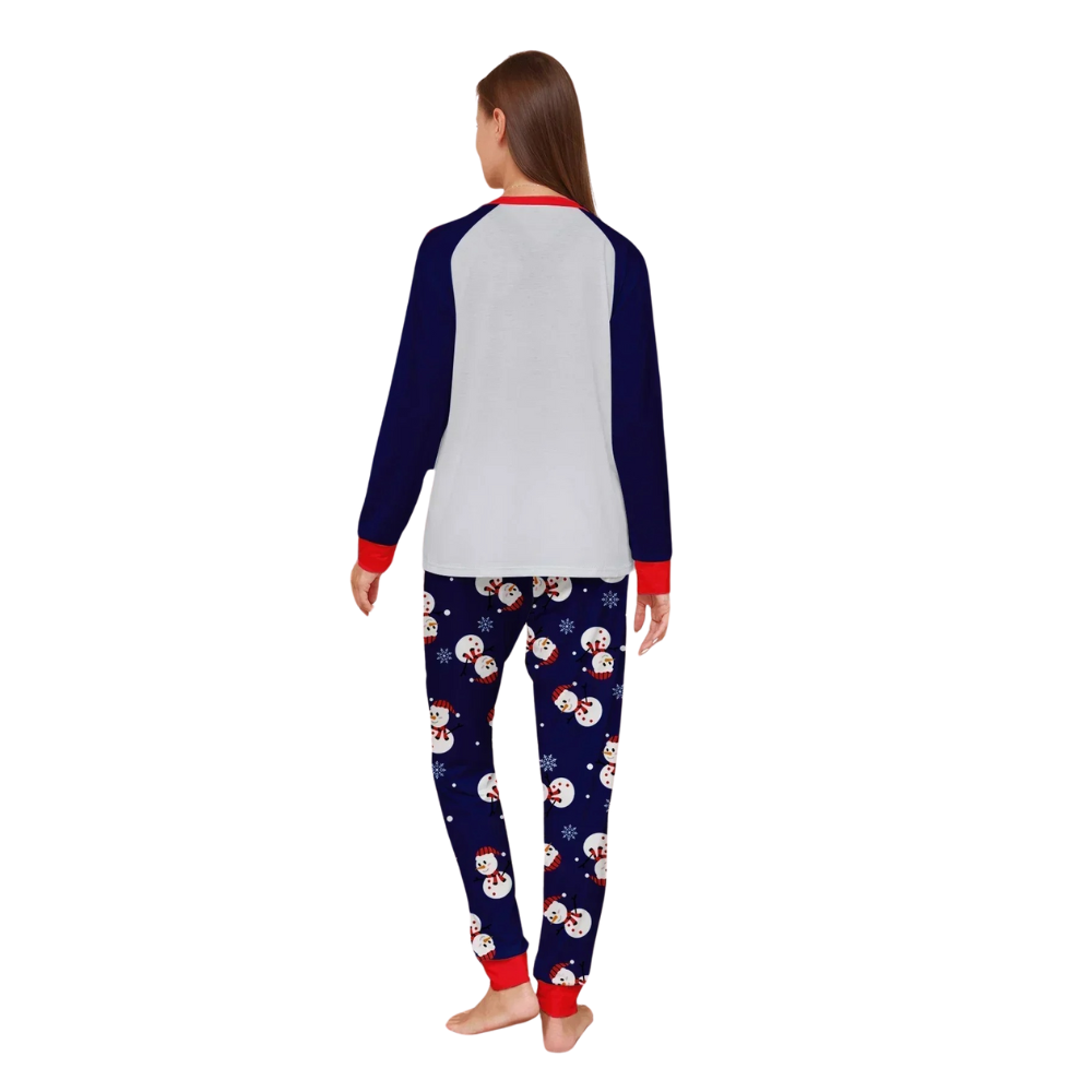 Family Matching Christmas Pajamas Set With Snowman DesignFamily Matching Christmas Pajamas Set With Snowman Design - Image 4