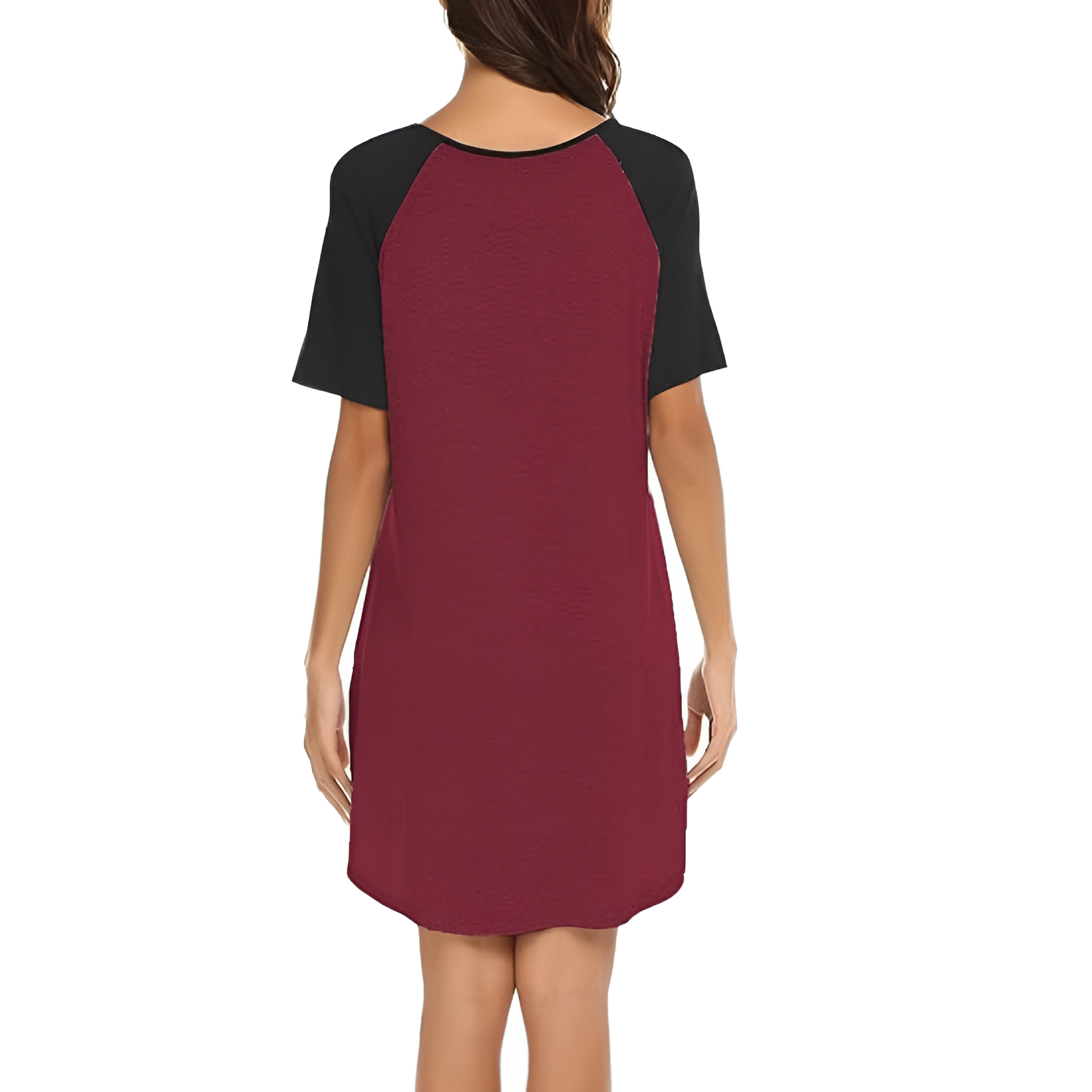 Pullover Nightgown For Women With Short Sleeves