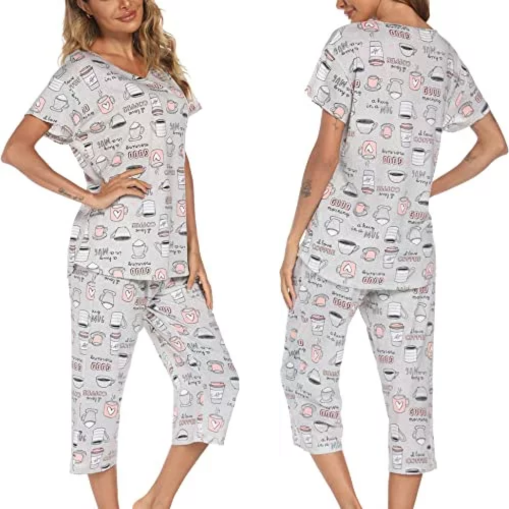 Night Wear Top And Pajamas Sets