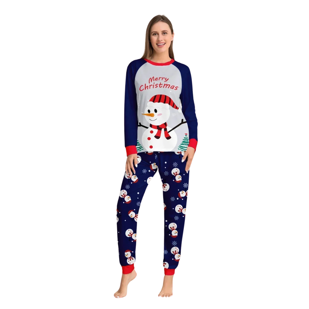 Family Matching Christmas Pajamas Set With Snowman DesignFamily Matching Christmas Pajamas Set With Snowman Design - Image 5