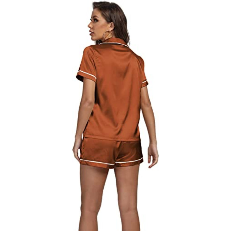 Short Sleeve With Shorts Pajamas SetShort Sleeve With Shorts Pajamas Set - View 3