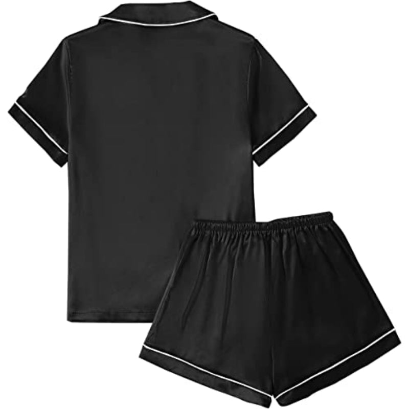 Short Sleeve With Shorts Pajamas SetShort Sleeve With Shorts Pajamas Set - View 10