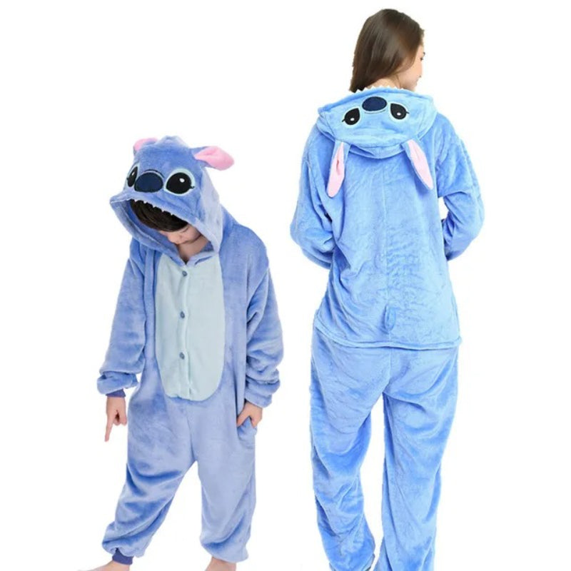Cozy Animal Themed Christmas Onesie Set
