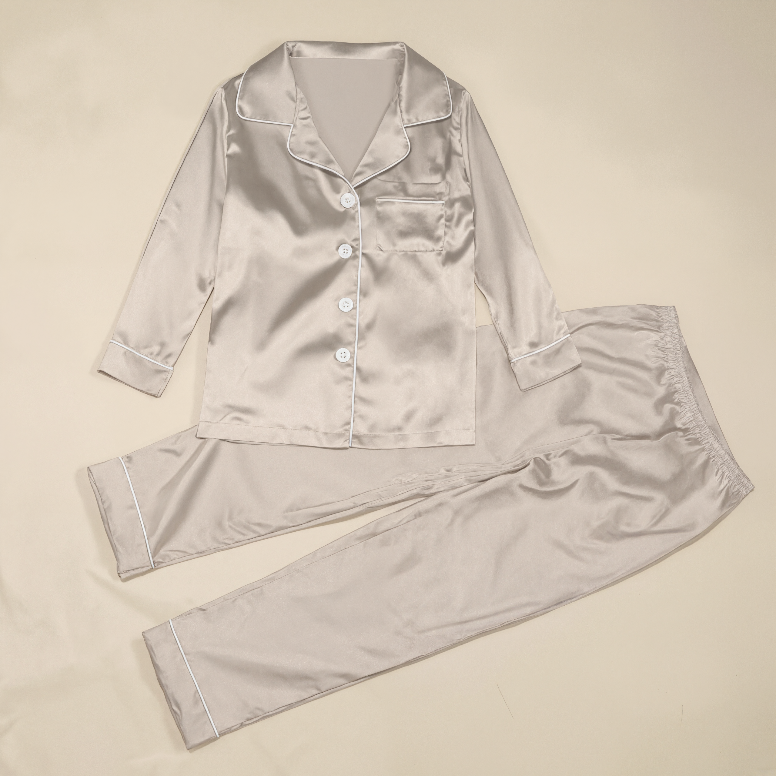 Matching Family Plain Pajamas Sets