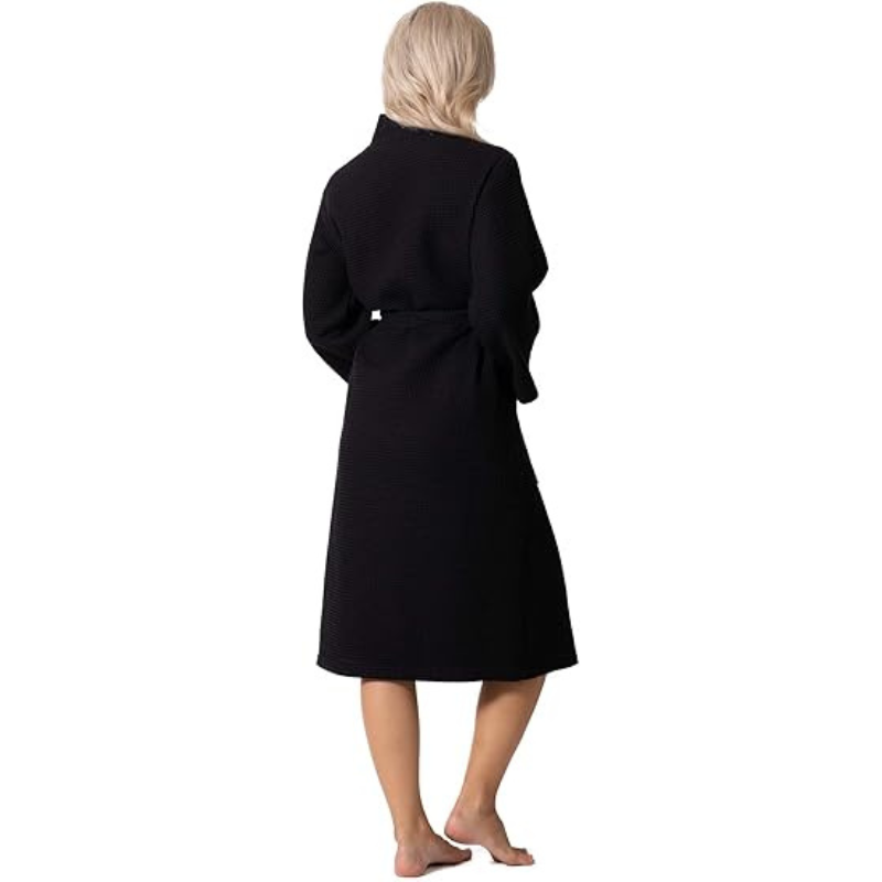 Waffle Knit Lightweight Kimono Spa Bath Robes For Women