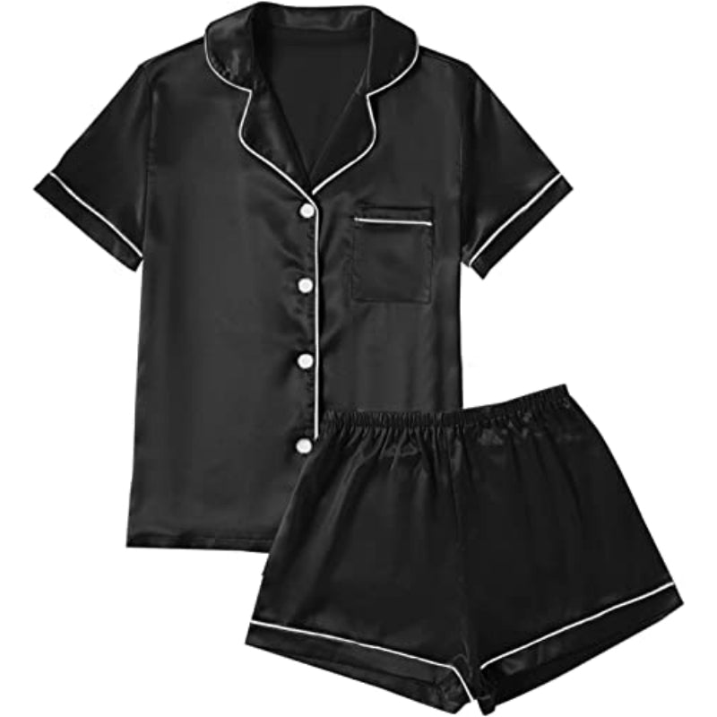 Short Sleeve With Shorts Pajamas SetShort Sleeve With Shorts Pajamas Set - View 9
