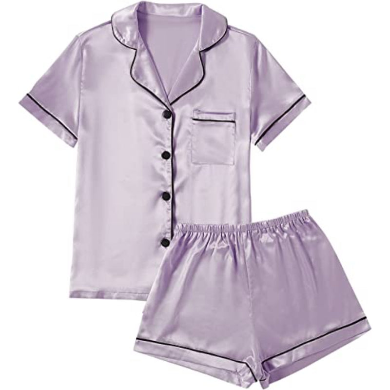 Short Sleeve With Shorts Pajamas SetShort Sleeve With Shorts Pajamas Set - View 5