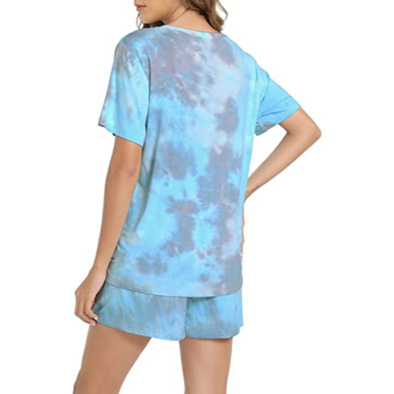 Tie-Dye Short Sleeve Women NightwearTie-Dye Short Sleeve Women Nightwear - View 2
