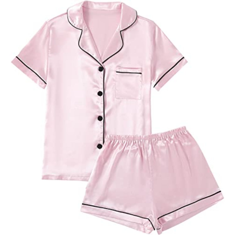 Short Sleeve With Shorts Pajamas SetShort Sleeve With Shorts Pajamas Set - View 7