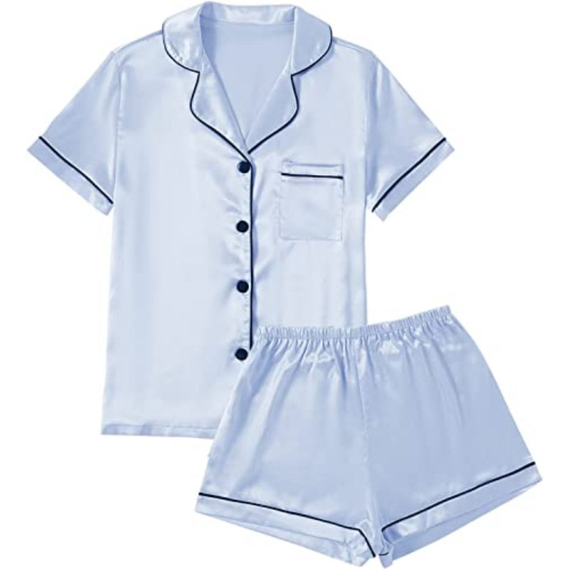 Short Sleeve With Shorts Pajamas SetShort Sleeve With Shorts Pajamas Set - View 11