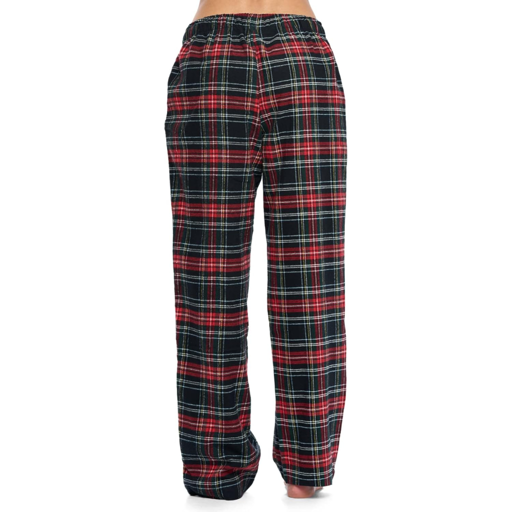Lounge Pajama Pants With Checkered Pattern For Women