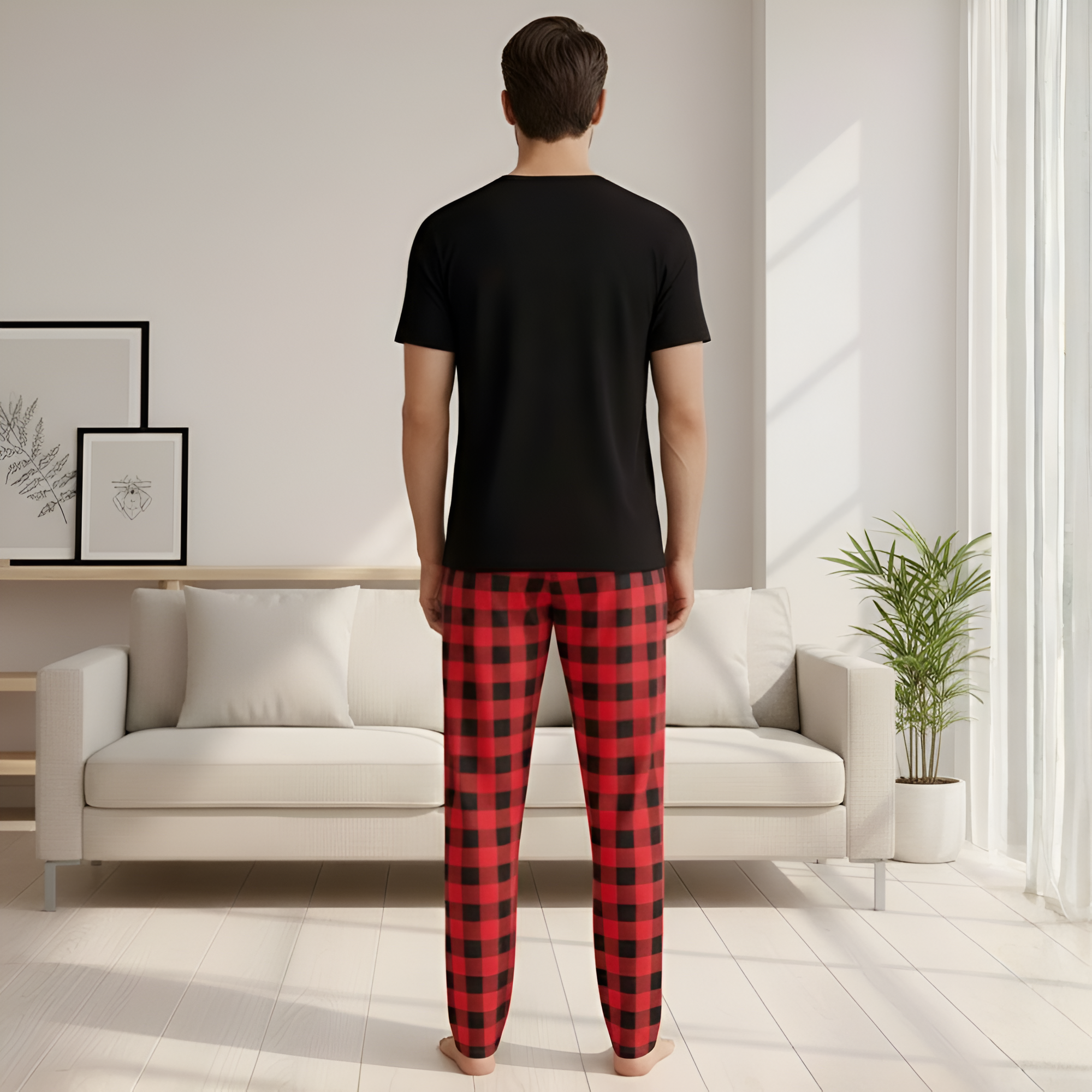 Couple Style Pajamas Set Men'S Or Women'S Homewear Four Seasons