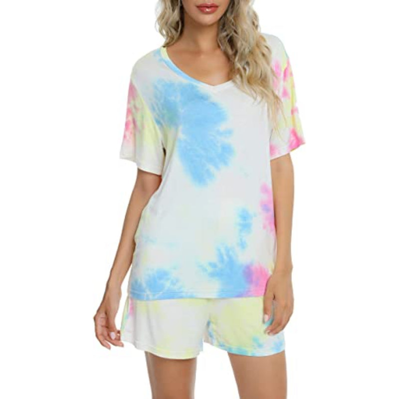 Tie-Dye Short Sleeve Women NightwearTie-Dye Short Sleeve Women Nightwear - View 6