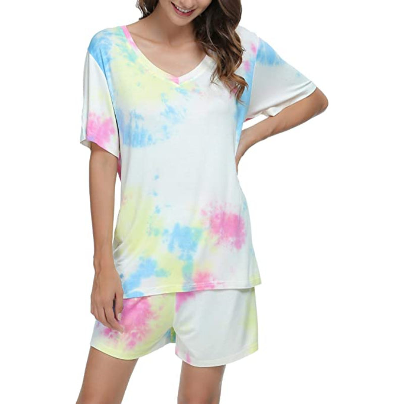 Tie-Dye Short Sleeve Women NightwearTie-Dye Short Sleeve Women Nightwear - View 7