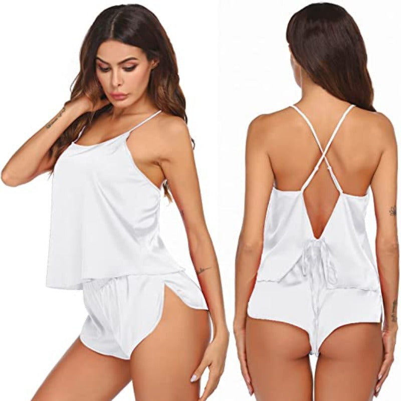 Women Silk Sleepwear PajamasWomen Silk Sleepwear Pajamas - View 7