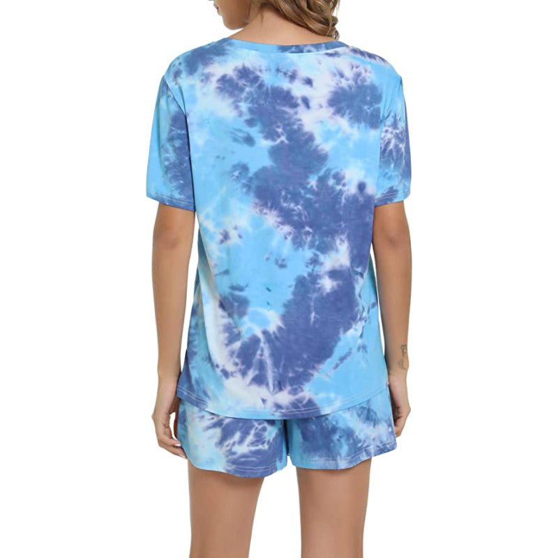 Tie-Dye Short Sleeve Women NightwearTie-Dye Short Sleeve Women Nightwear - View 10
