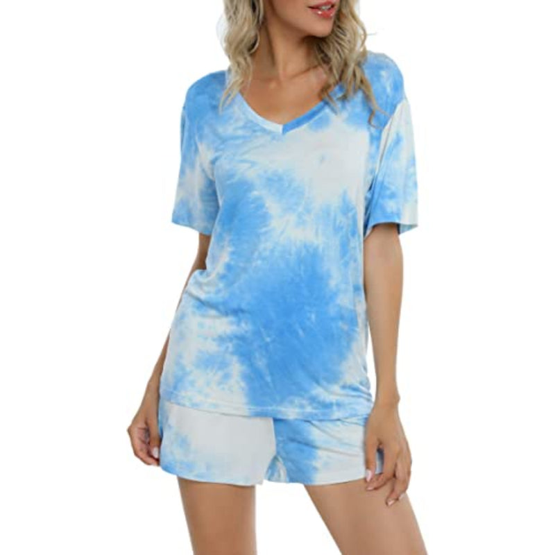 Tie-Dye Short Sleeve Women NightwearTie-Dye Short Sleeve Women Nightwear - View 5